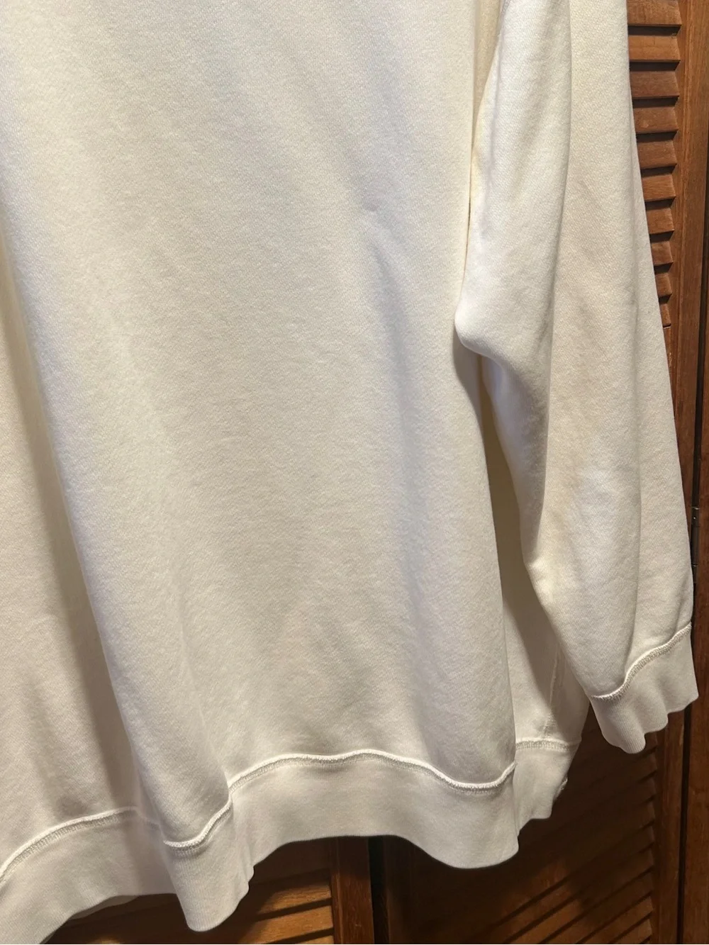 Polo Ralph Lauren Cream Crewneck Sweatshirt with Faded Anchor Graphic